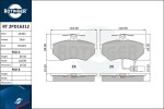 ROTINGER Piduriklotsi komplekt,  ketaspidur RT 2PD16312