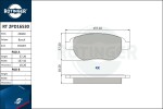 ROTINGER Piduriklotsi komplekt,  ketaspidur RT 2PD16530