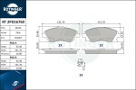 ROTINGER Piduriklotsi komplekt,  ketaspidur RT 2PD16760