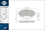 ROTINGER Piduriklotsi komplekt, ketaspidur RT 2PD16840