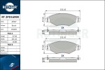 ROTINGER Piduriklotsi komplekt,  ketaspidur RT 2PD16990