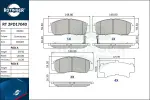 ROTINGER Piduriklotsi komplekt,  ketaspidur RT 2PD17040