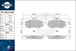 ROTINGER Piduriklotsi komplekt,  ketaspidur RT 2PD17160