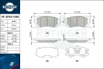 ROTINGER Piduriklotsi komplekt,  ketaspidur RT 2PD17180