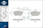 ROTINGER Piduriklotsi komplekt,  ketaspidur RT 2PD17211