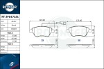 ROTINGER Piduriklotsi komplekt,  ketaspidur RT 2PD17221