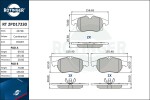 ROTINGER Piduriklotsi komplekt,  ketaspidur RT 2PD17230