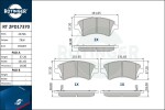 ROTINGER Piduriklotsi komplekt,  ketaspidur RT 2PD17370