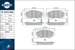 ROTINGER Piduriklotsi komplekt,  ketaspidur RT 2PD17860