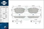 ROTINGER Piduriklotsi komplekt,  ketaspidur RT 2PD17912