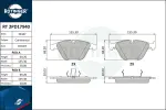 ROTINGER Piduriklotsi komplekt,  ketaspidur RT 2PD17940