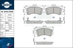 ROTINGER Piduriklotsi komplekt,  ketaspidur RT 2PD17990