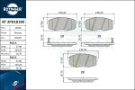 ROTINGER Piduriklotsi komplekt,  ketaspidur RT 2PD18190