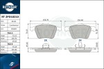 ROTINGER Piduriklotsi komplekt,  ketaspidur RT 2PD18210