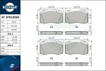 ROTINGER Piduriklotsi komplekt,  ketaspidur RT 2PD18280