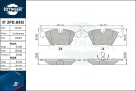 ROTINGER Piduriklotsi komplekt,  ketaspidur RT 2PD18430