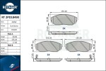 ROTINGER Piduriklotsi komplekt,  ketaspidur RT 2PD18490