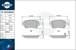 ROTINGER Piduriklotsi komplekt,  ketaspidur RT 2PD18650