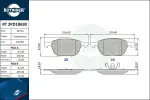 ROTINGER Piduriklotsi komplekt,  ketaspidur RT 2PD18690
