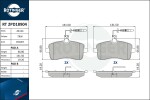 ROTINGER Piduriklotsi komplekt,  ketaspidur RT 2PD18904
