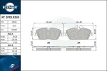 ROTINGER Piduriklotsi komplekt,  ketaspidur RT 2PD19230