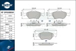 ROTINGER Piduriklotsi komplekt,  ketaspidur RT 2PD20050