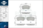 ROTINGER Piduriklotsi komplekt,  ketaspidur RT 2PD20280
