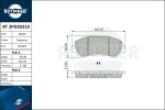 ROTINGER  Piduriklotsi komplekt,ketaspidur RT 2PD20310