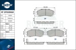 ROTINGER Piduriklotsi komplekt,  ketaspidur RT 2PD20460