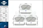 ROTINGER Piduriklotsi komplekt,  ketaspidur RT 2PD20500