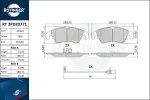 ROTINGER Piduriklotsi komplekt,  ketaspidur RT 2PD20771