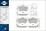 ROTINGER Piduriklotsi komplekt,  ketaspidur RT 2PD20810
