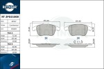 ROTINGER Piduriklotsi komplekt,  ketaspidur RT 2PD21000