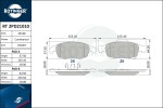 ROTINGER Piduriklotsi komplekt,  ketaspidur RT 2PD21010