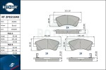 ROTINGER Piduriklotsi komplekt,  ketaspidur RT 2PD21040