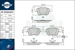 ROTINGER Piduriklotsi komplekt,  ketaspidur RT 2PD21071