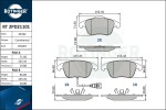 ROTINGER Piduriklotsi komplekt,  ketaspidur RT 2PD21101