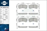 ROTINGER Piduriklotsi komplekt,  ketaspidur RT 2PD21110