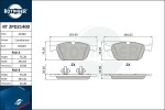 ROTINGER Piduriklotsi komplekt,  ketaspidur RT 2PD21400