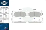 ROTINGER Piduriklotsi komplekt,  ketaspidur RT 2PD21430
