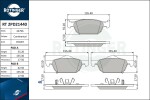 ROTINGER Piduriklotsi komplekt,  ketaspidur RT 2PD21440