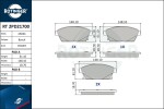 ROTINGER Piduriklotsi komplekt,  ketaspidur RT 2PD21700
