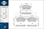 ROTINGER Piduriklotsi komplekt,  ketaspidur RT 2PD21710