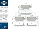 ROTINGER Piduriklotsi komplekt,  ketaspidur RT 2PD22070