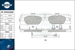 ROTINGER Piduriklotsi komplekt,  ketaspidur RT 2PD22382