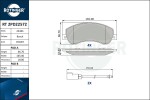ROTINGER Piduriklotsi komplekt,  ketaspidur RT 2PD22572