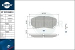 ROTINGER Piduriklotsi komplekt,  ketaspidur RT 2PD24810