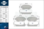 ROTINGER Piduriklotsi komplekt,  ketaspidur RT 2PD26910