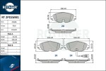 ROTINGER Piduriklotsi komplekt,  ketaspidur RT 2PD26981
