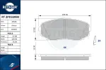 ROTINGER Piduriklotsi komplekt,  ketaspidur RT 2PD33990